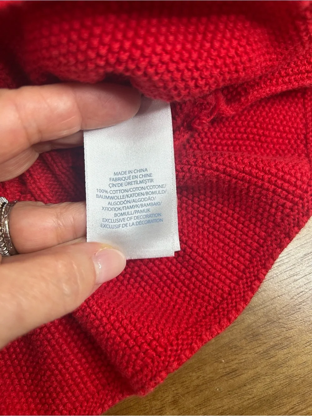 Ralph Lauren Girls' Red Cable-Knit Peplum Cardigan-24months